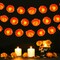 Solar Marigold Garland Lights, Solar Powered Marigold Flowers Outdoor Waterproof with 30 LEDs for Outside Dia de los Muertos, Day of the Dead, Diwali, Coco Party, Altar, Grave, Cemetery Decorations